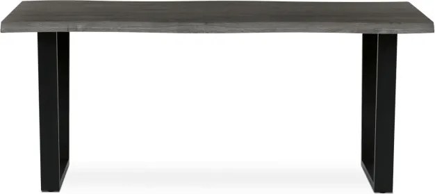 Jedálenský stôl HT-F4218 sivý dub / čierny