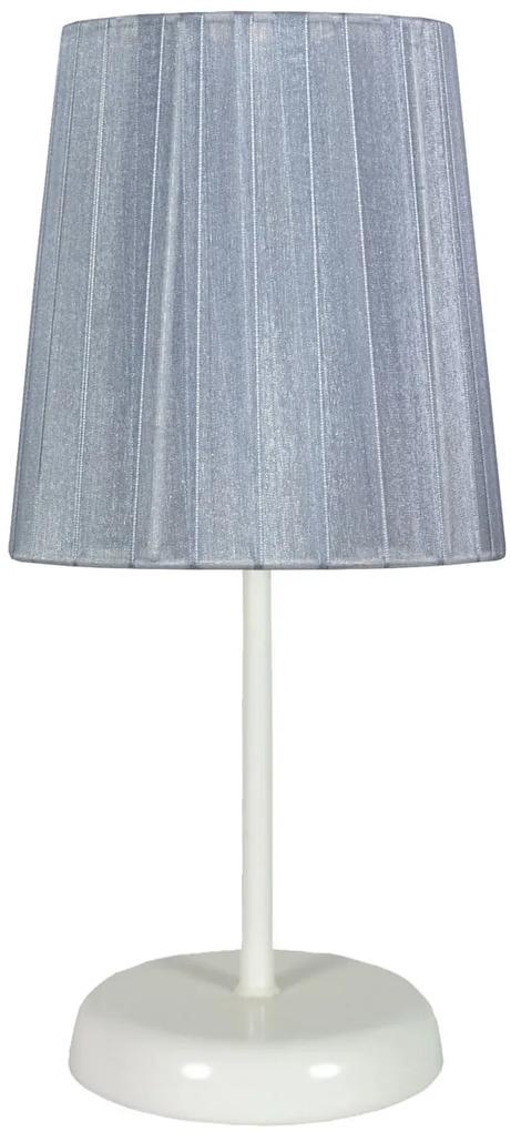 CLX Moderná stolná lampa GUBBIO, 1xE14, 40W, sivá