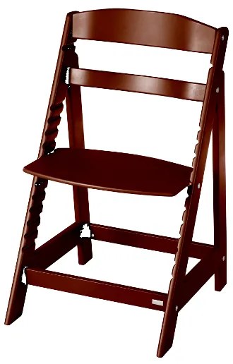 roba Detská drevená vysoká jedálenská stolička Sit Up (hnedá/flex) (100306933)