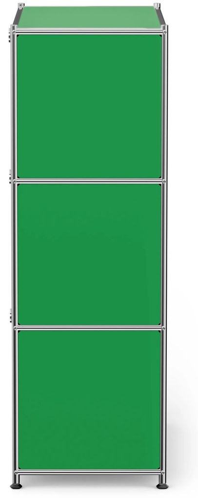 Kovová komoda »CN3« s výklopnými priečinkami, zelená