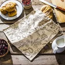 Orion Bavlnené vrecúško na chlieb a pečivo, 40x40cm, potlač