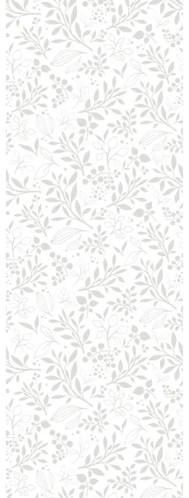 DEKORNIK Simple Subtle Flowers Gray - Tapeta