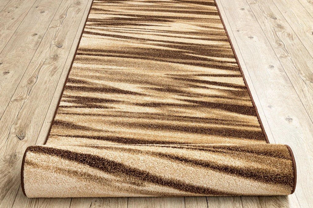 Behúň KARMEL FRYZ - ARABICA hnedý