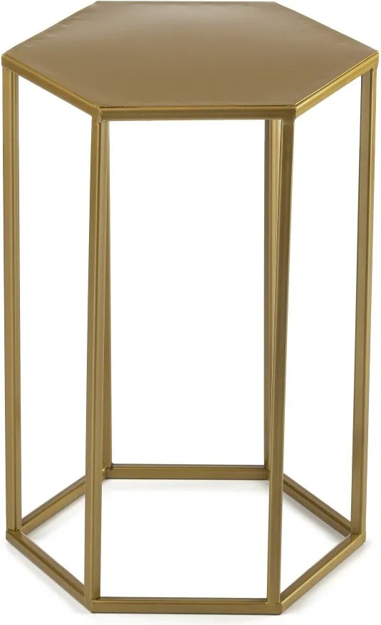 STOJAN NA KVETINÁČ HEXA 40X24X28 CM ZLATÁ