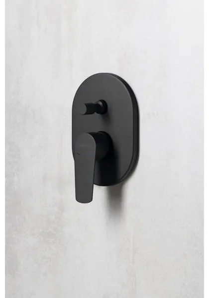 Aqualine - Sprchová batéria na podomietkovú inštaláciu LOTTA matná čierna