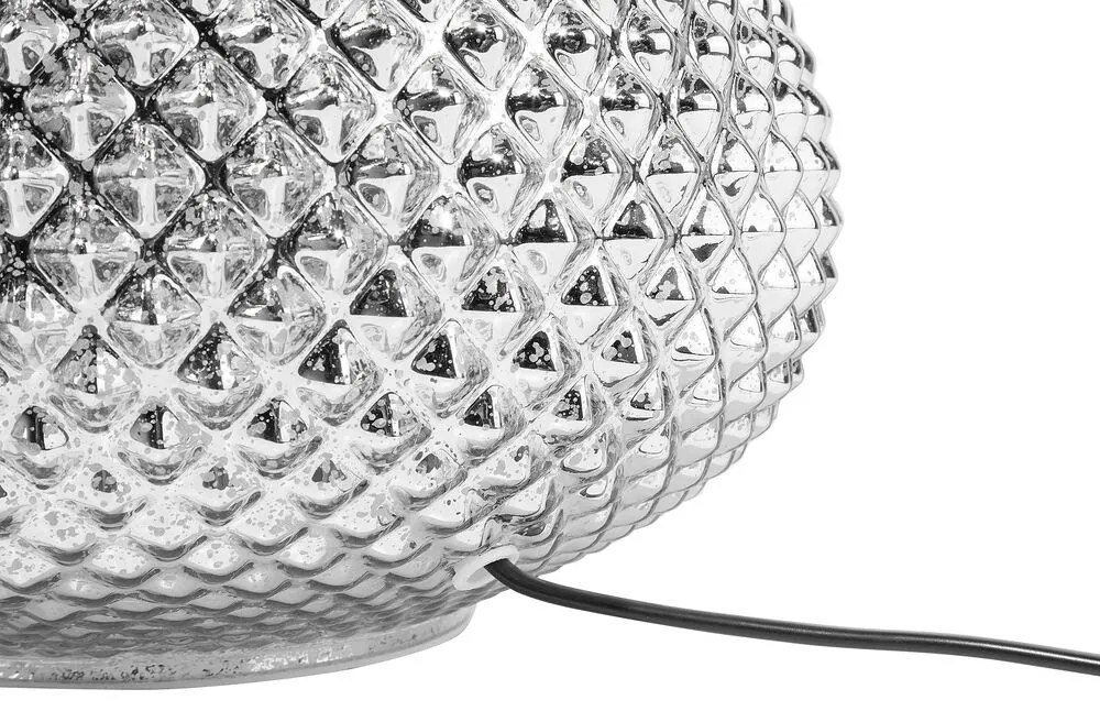 Strieborná stolná lampa MADON Beliani