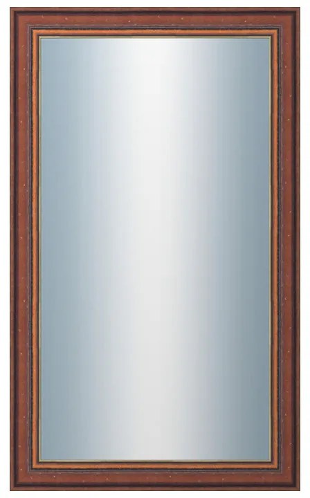 DANTIK - Zrkadlo v rámu, rozmer s rámom 60x100 cm z lišty ANGLIE hnedá Au Linka (612)