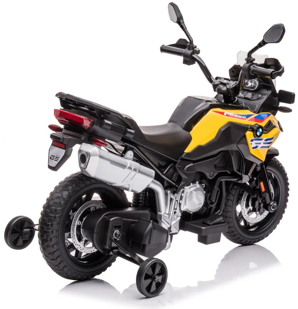 Detská elektrická motorka BestBerg BBCC-80Y - BMW F 850 GS / od 3 rokov / nosnosť 30 kg / žltá
