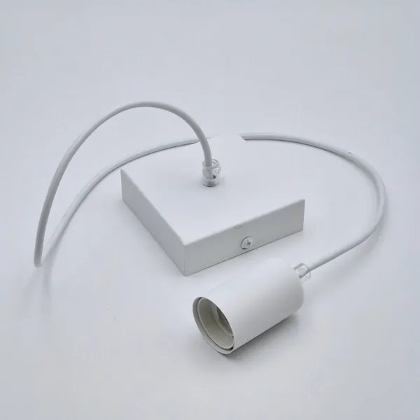 Luster na lanku ASTRID 1xE27/60W/230V biela