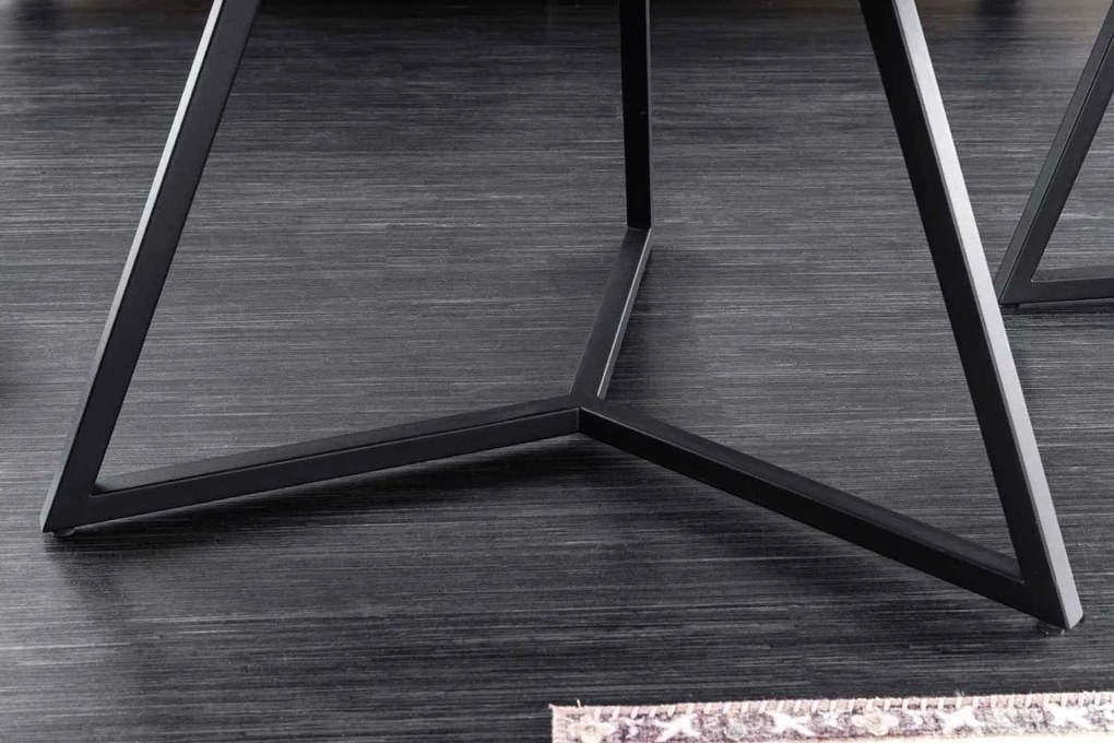 Keramický konferenčný stolík Paquita 90 cm taupe mramor