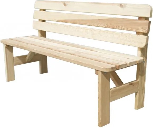 Záhradná drevená lavica VIKING - 150 cm