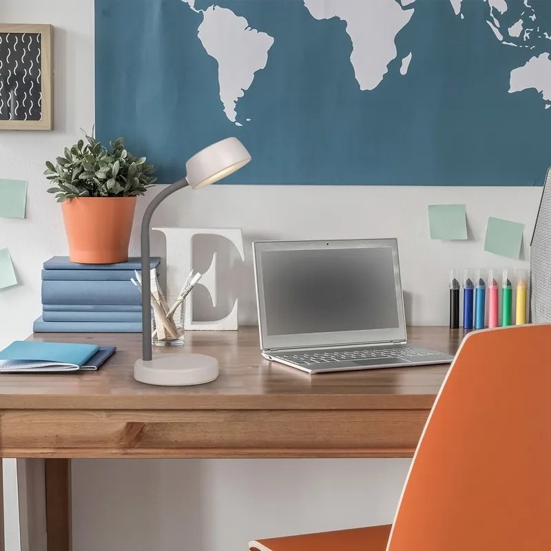 Rabalux LED stolná lampa Berry 4,5W/350lm/4000K/IP20 - ohybné rameno, biela