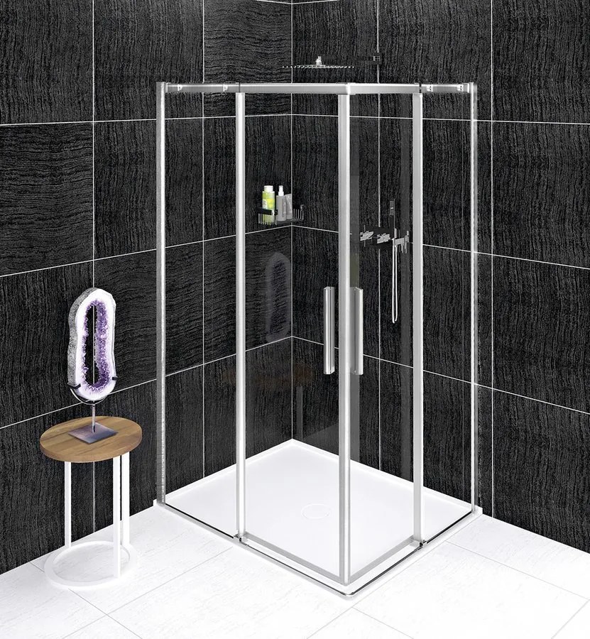 Polysan Polysan, ALTIS obdĺžniková sprchová zástena 900x800 mm, L/P varianta, rohový vstup, AL1590CAL1580C
