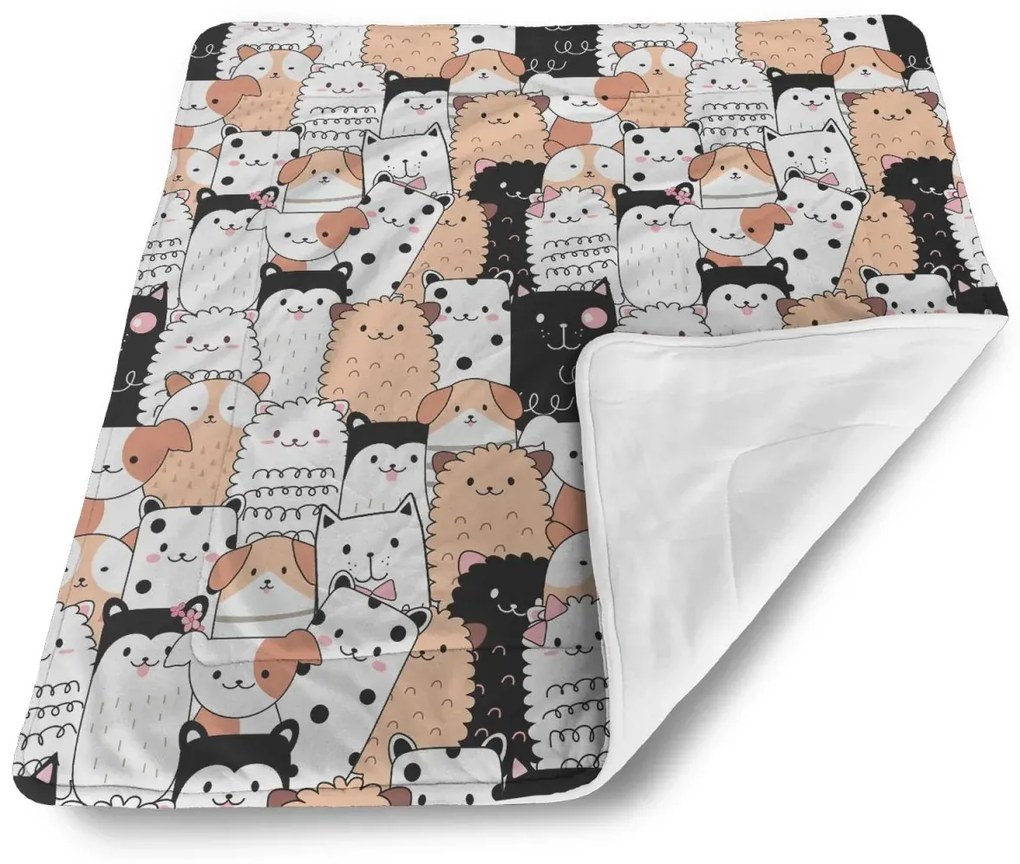 Sablio Deka pre bábätko Roztomilé zvieratká - 80x100 cm