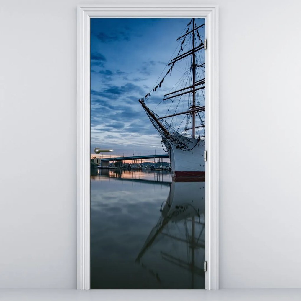 Fototapeta na dvere - Plachetnica (95x205cm)