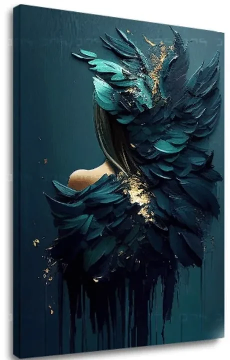 Moderné obrazy na plátne - Feminine Touch of Angelic Beauty 40x50 cm