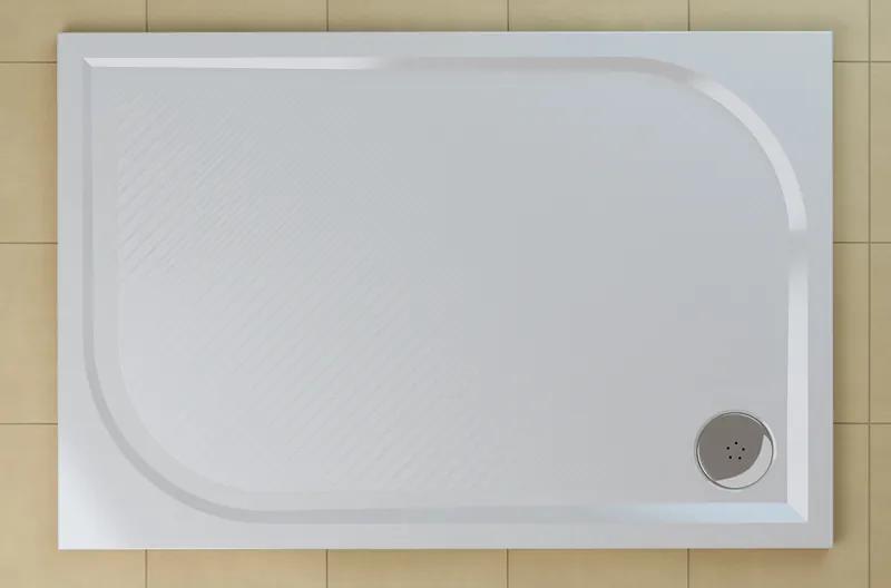 SanSwiss WMA 80 100 04 Sprchová vanička obdélníková 80×100 cm - bílá