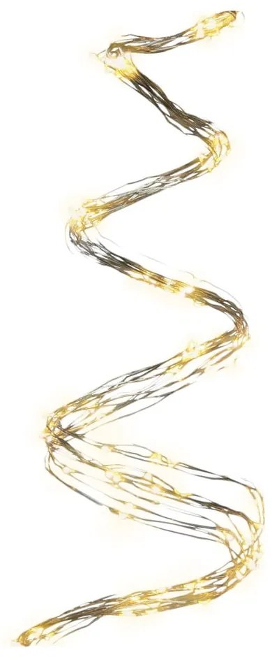 Transparentná LED svetelná reťaz DecoKing Lights, 180 svetielok, dĺžka 1,5 m