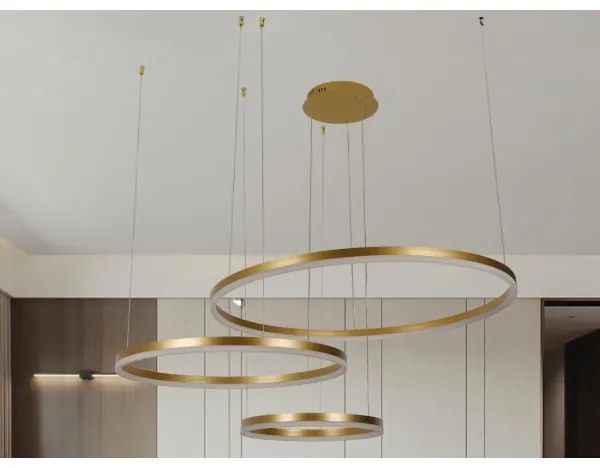 LED Stmievateľný luster na lanku LED/125W/230V 3000-6500K + diaľkové ovládanie