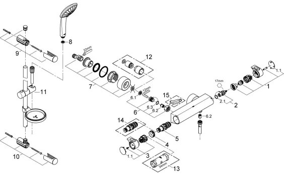 GROHE 34195001 - termostatická batéria GROHTHERM 2000 s EUPHORIA 110 súpravou, chróm