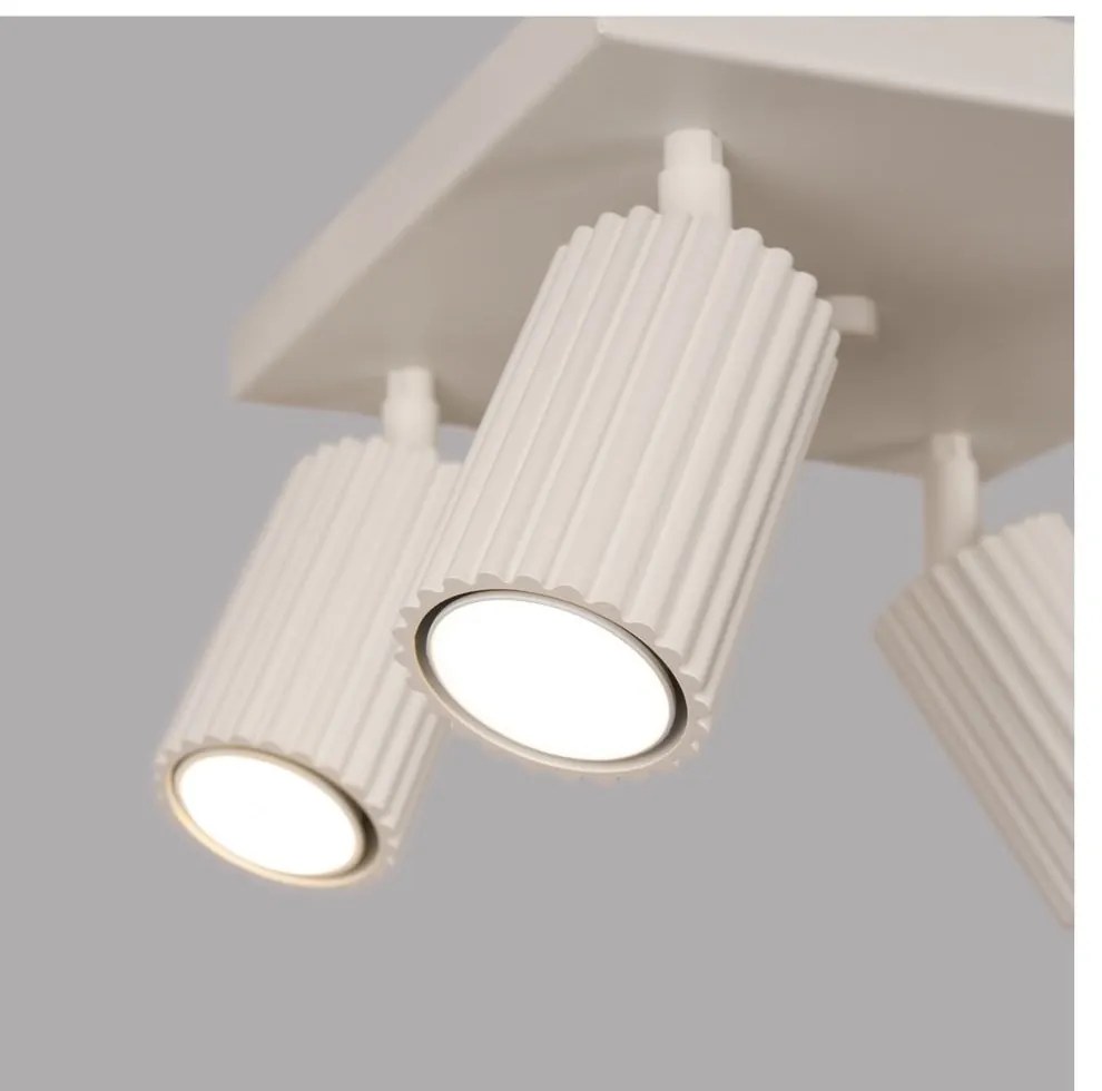 Krémovobiele bodové svietidlo 25x25 cm Gleam – Sollux