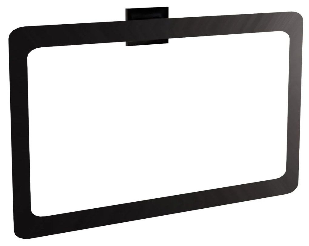 Rea Oste, prsteňový kúpeľňový vešiak na uterák, čierna matná, REA-88071