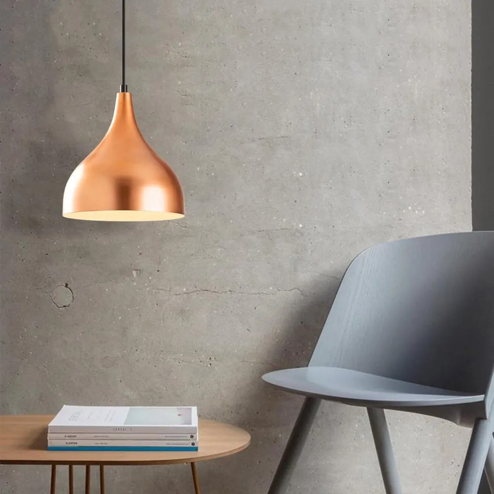 Závesné svietidlo v čierno-medenej farbe ø 26 cm Sağlam – Opviq lights