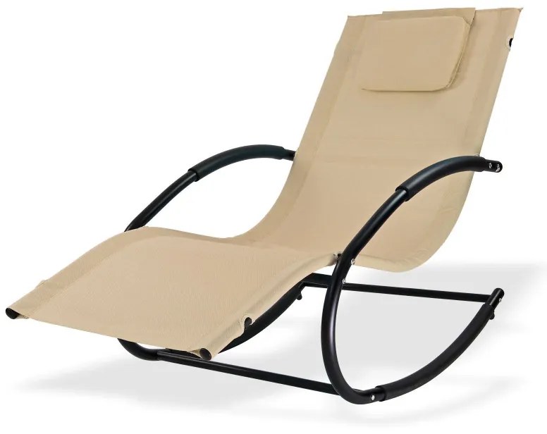 DEMA Relaxačné hojdacie lehátko Swing, natur