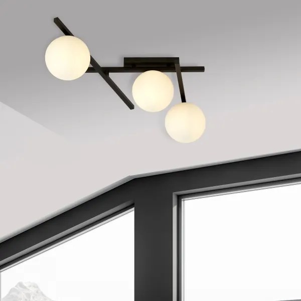 Stropné svietidlo SMART 3xE14/10W/230V čierna/biela