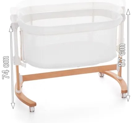 PETITE&amp;MARS - Detská postieľka 2v1 GLORY šedá