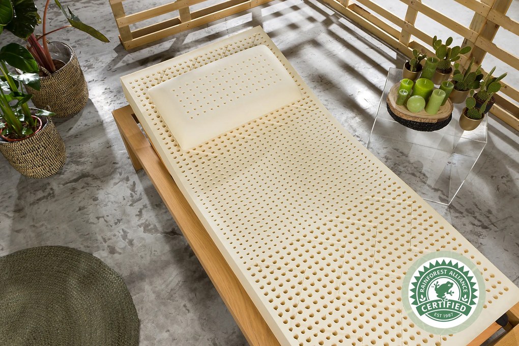 Novaya Latexový matrac EKO 100% prírodný (všetky tvrdosti) Rozmer: 200x180, Poťahová látka: Aloe Vera, Tvrdosť matraca: Tvrdý (77 kg/m3)