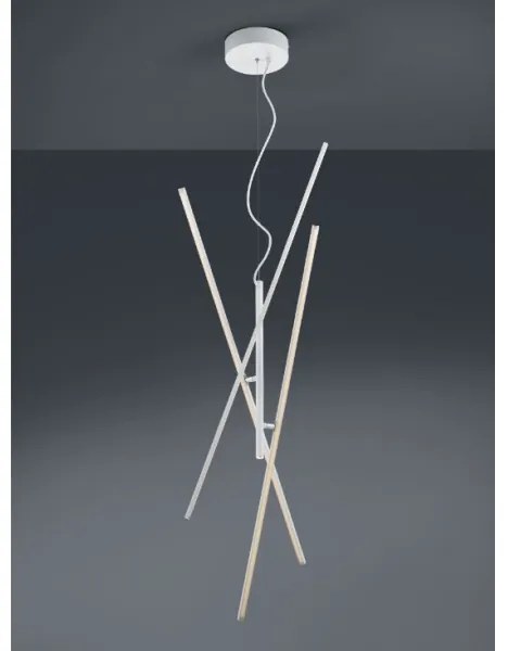 Trio - LED Stmievateľný luster na lanku TIRIAC 3xLED/8,5W/230V biela