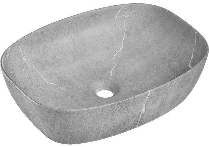 Kúpeľňová zostava Casad so skrinkami, umývadlom a zrkadlom 60 cm biela