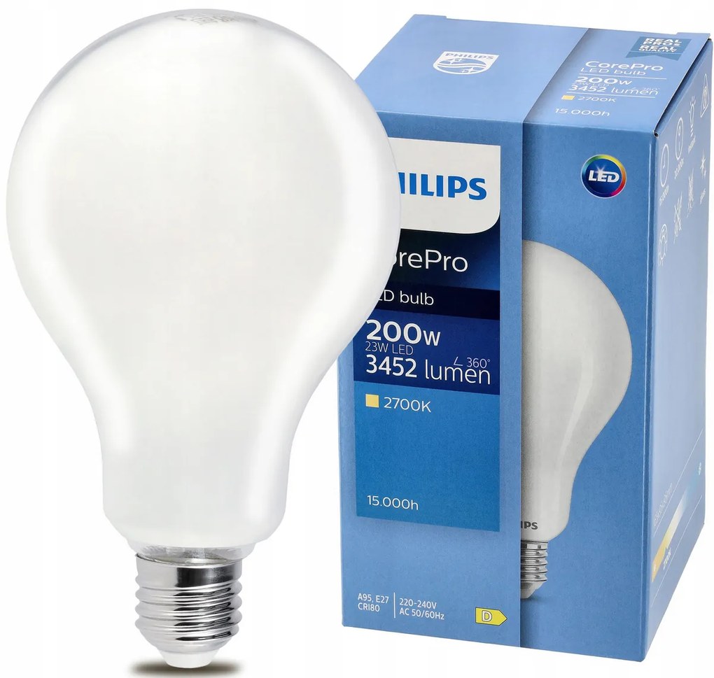 LED žiarovka Philips E27 - 23W - 3452lm - 2700k Corepro Premium