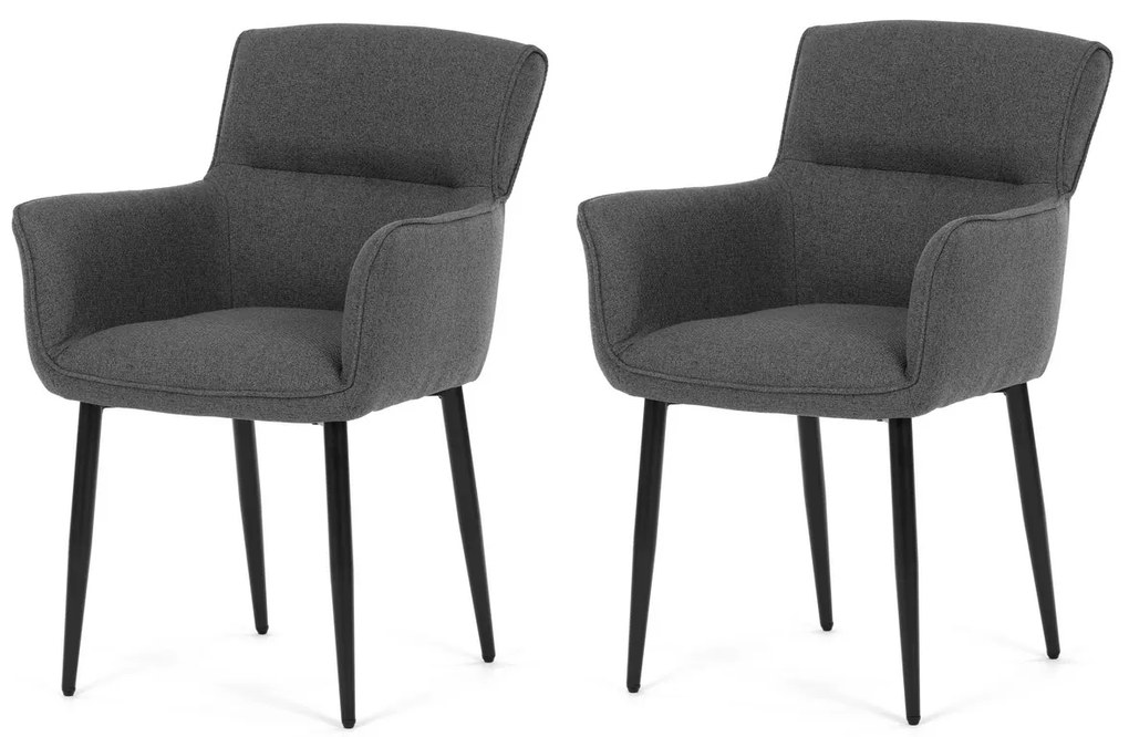 Súprava jedálenských stoličiek DCH-J2159 GREY2, 2 ks