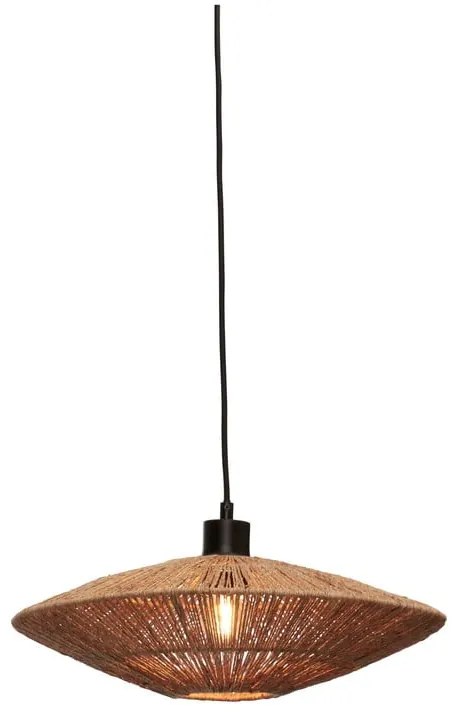 Závesné svietidlo s tienidlom z juty v prírodnej farbe ø 40 cm Iguazu – Good&amp;Mojo