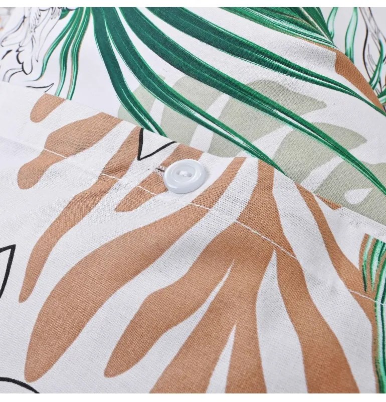 Obliečky bavlnené Botanic EMI, Štandardný set jednolôžko obsahuje 1x 140x200 + 1x 70x90