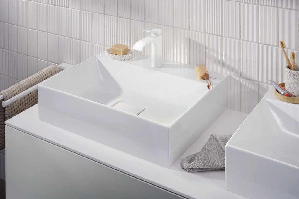 Hansgrohe AddStoris, držiak na uterák dvojramenný, matná biela, HAN-41770700