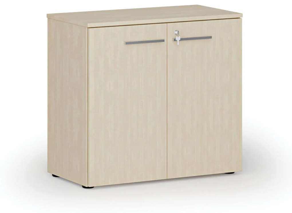 Kancelárska skriňa s dverami PRIMO WOOD, 740 x 800 x 420 mm, breza