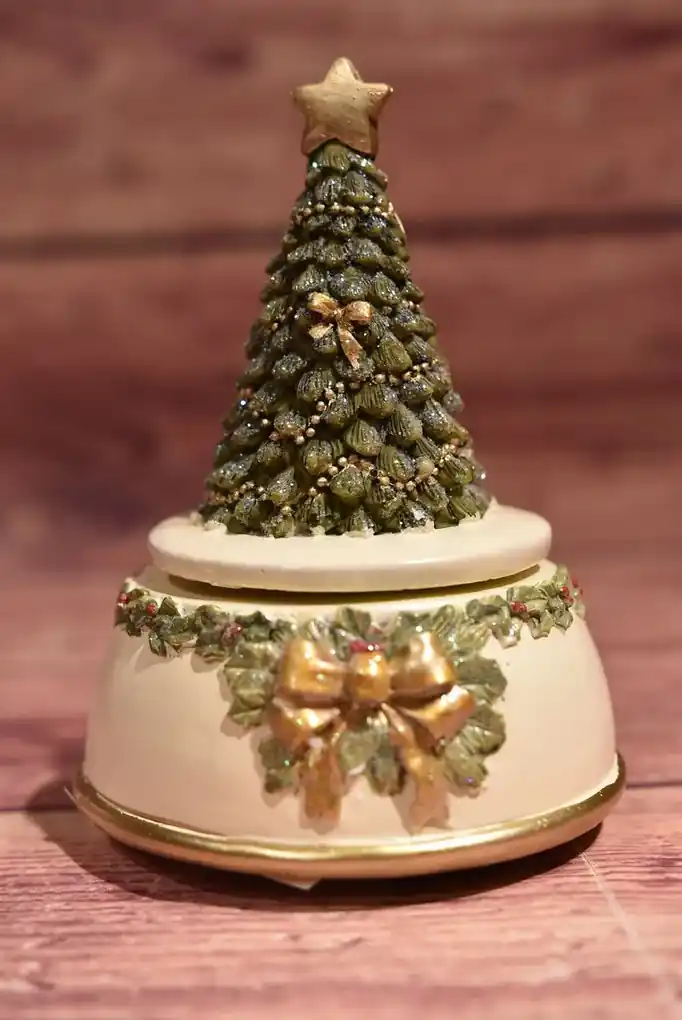 Vianočný spievajúci stromček s LED svetlom (11,5x11,5x11x5 cm) | Biano