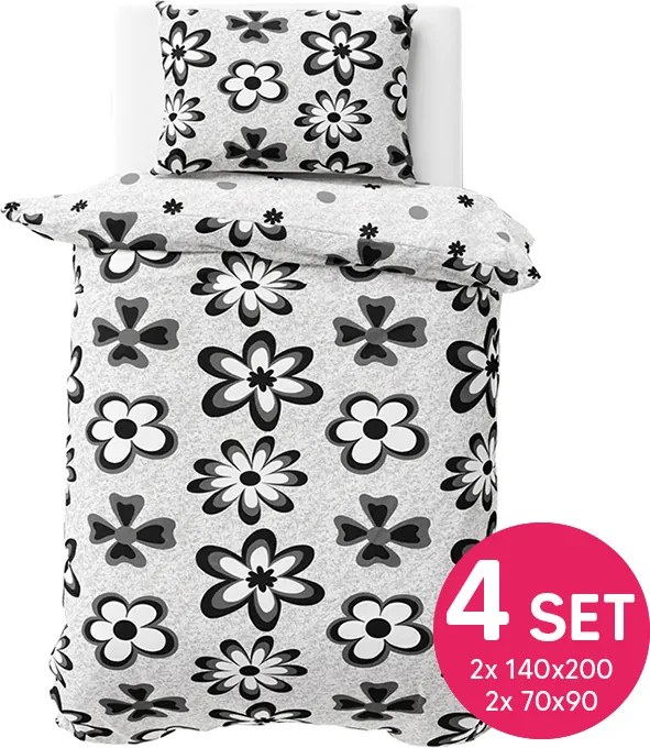 Bavlnené obliečky JANE MORISA 4 dielna sada 140x200cm