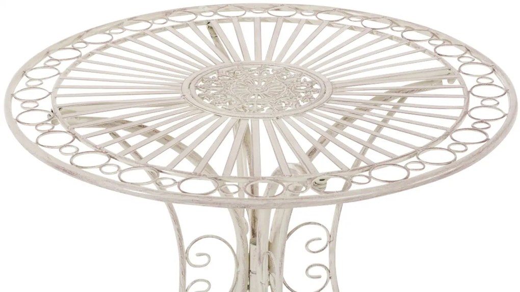 Kovový stôl GS13437402 - Krémová antik