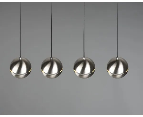 Trio - Luster na lanku FLETCHER 4xE14/40W/230V matný chróm