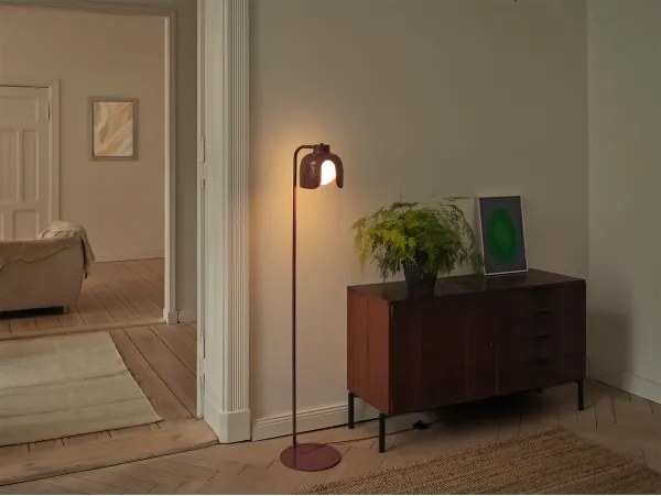 Osram - Stojacia lampa DECOR COROLLE 1xE27/15W/230V červená