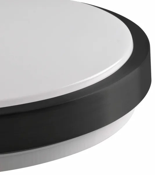 Stropné svietidlo BENEDYKT 2xE27/20W/230V pr. 33 cm čierna