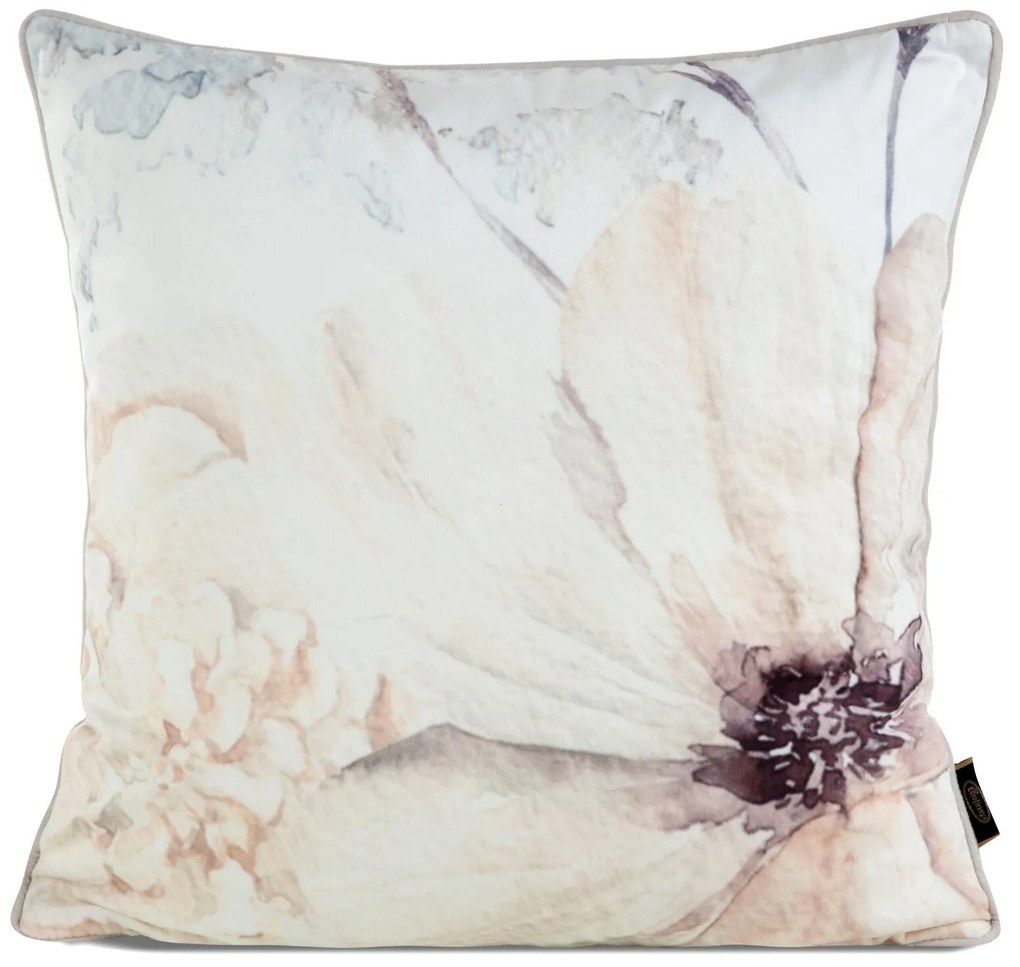 DEKORAČNÁ OBLIEČKA NA VANKÚŠ VELVET 128 45X45 CM KVETY