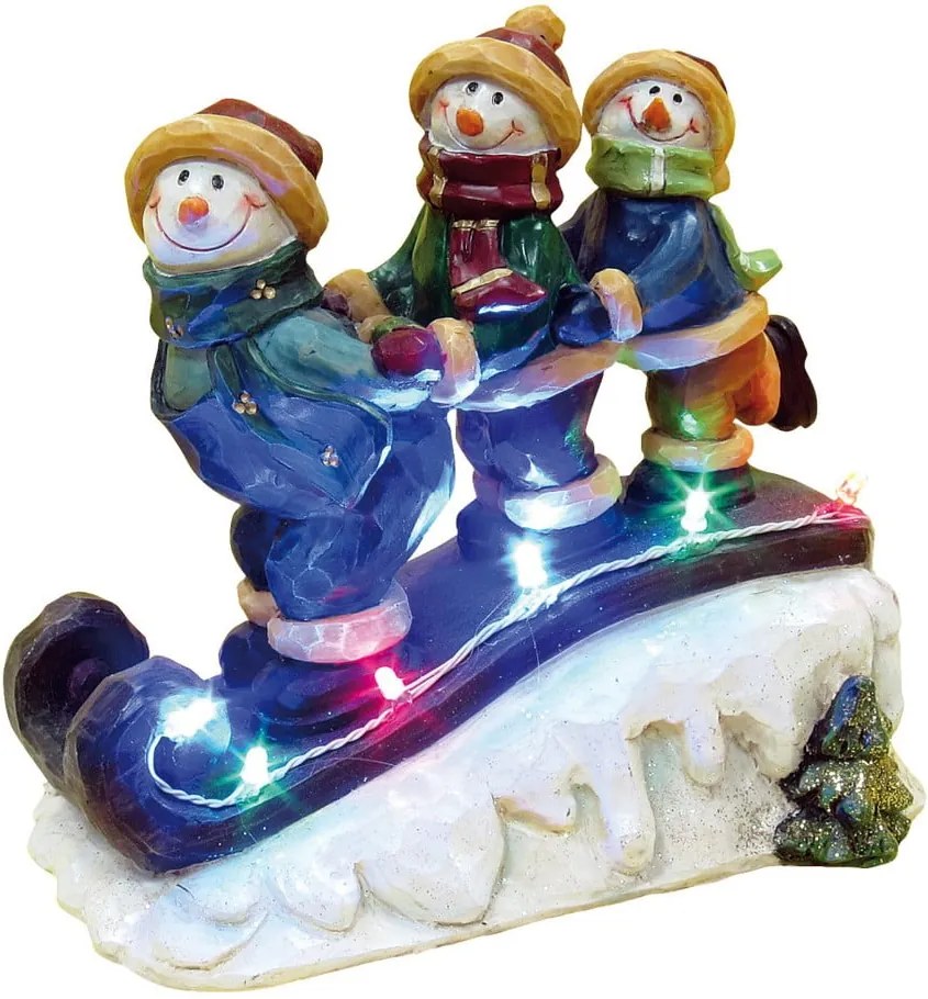 Vianočná soška s LED svetielkami Naeve Snowmen
