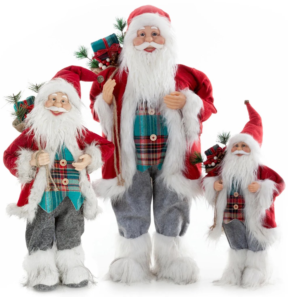 VIANOČNÁ FIGÚRKA MIKULÁŠ 60 CM VIACFAREBNÝ