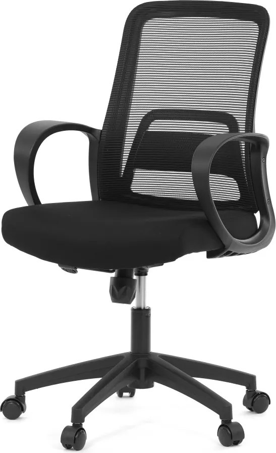 Kancelárska otočná stolička NERO — látka, čierna