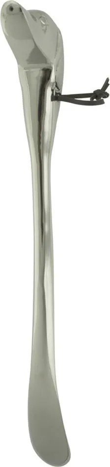 Strieborné kovové obouvadlo s jazvečíkom - 52 * 5 * 1cm